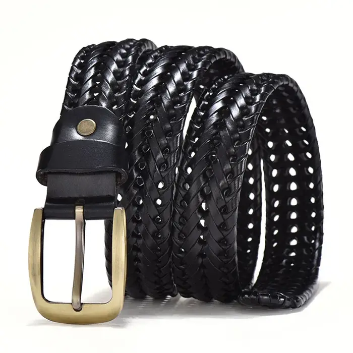 Ceinture tressée décontractée pour homme