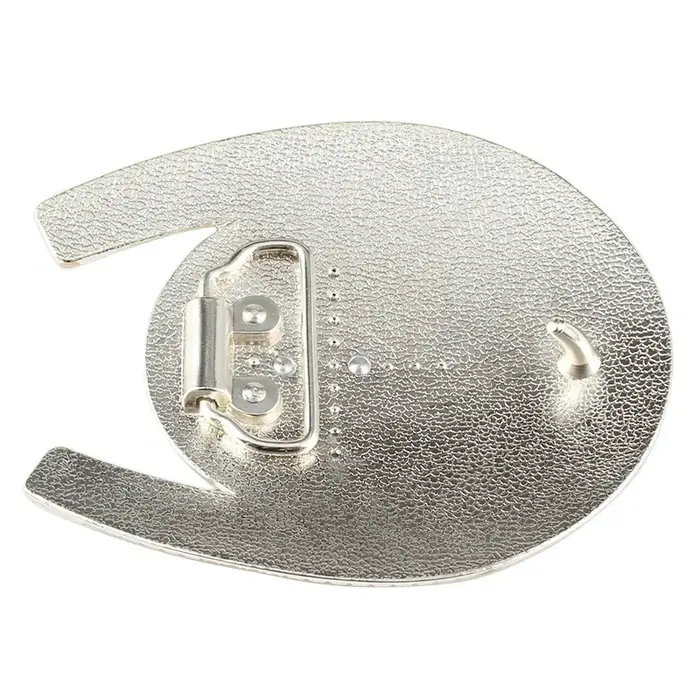 Boucle de ceinture tête de cheval doré