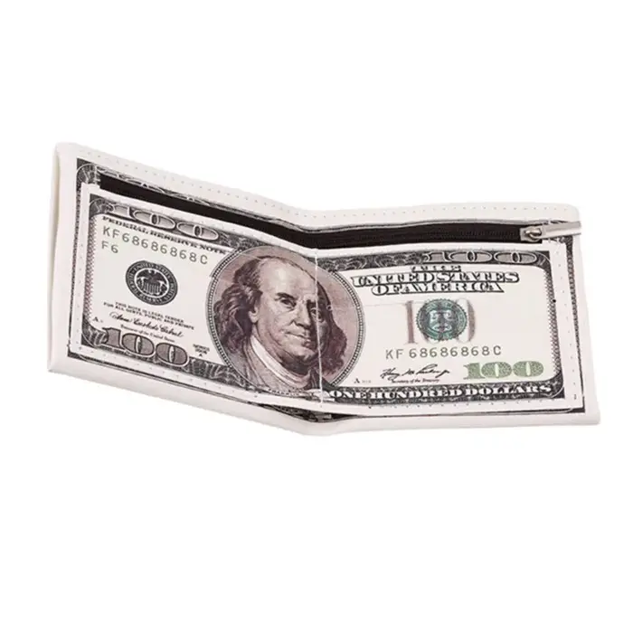 Portefeuille mignon en dollars jeunesse pour garçons et hommes
