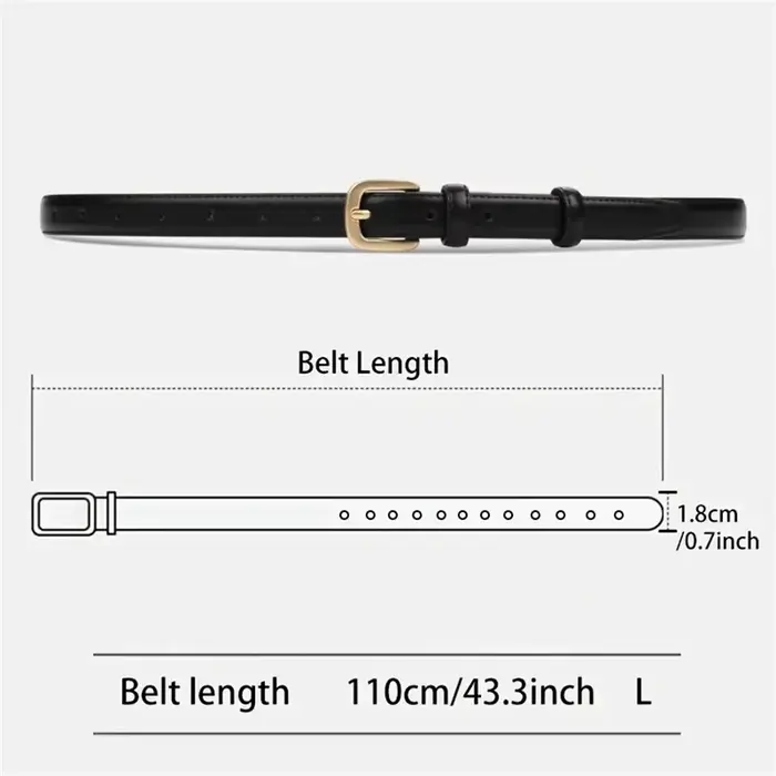 Ceinture décontractée à la mode, avec sensation Simple et haut de gamme, ceinture à Double boucle à 