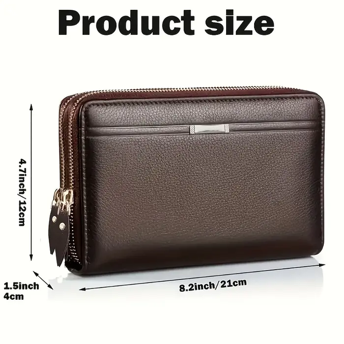 Portefeuille Long en cuir pour hommes