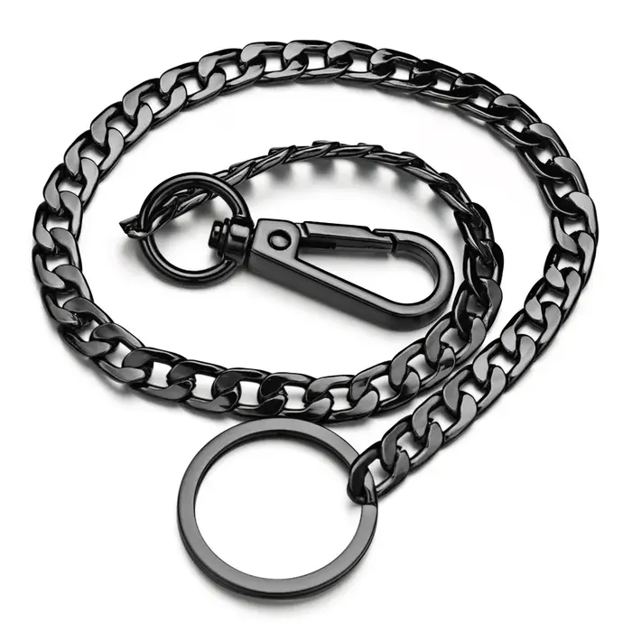 Porte-clés en métal de 42CM de Long, ceinture, chaîne, Rock Punk, pantalon Hipster, Jean HipHop, bij