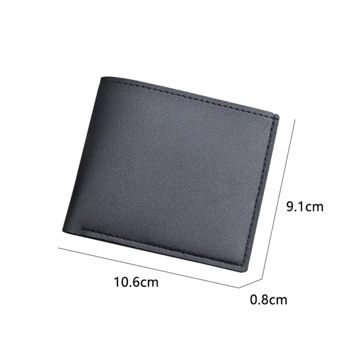 Portefeuilles courts en cuir PU vintage pour hommes