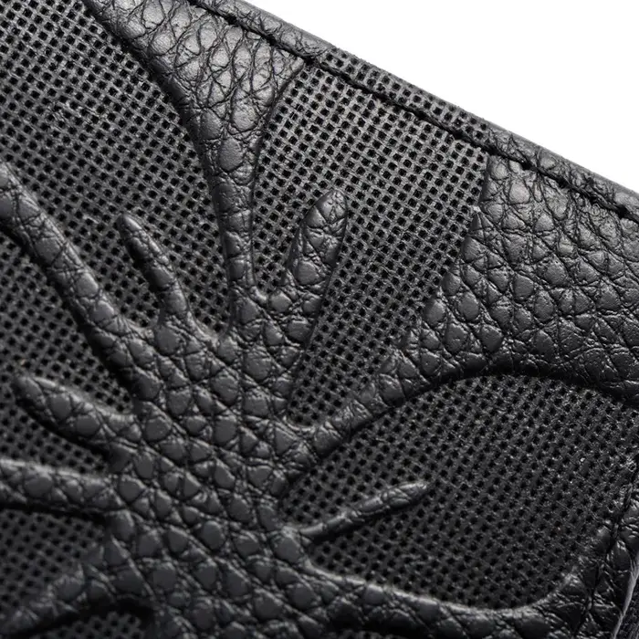 Portefeuille long en cuir véritable pour femme