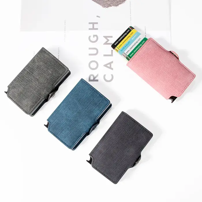 Porte-cartes en cuir à la mode pour femmes