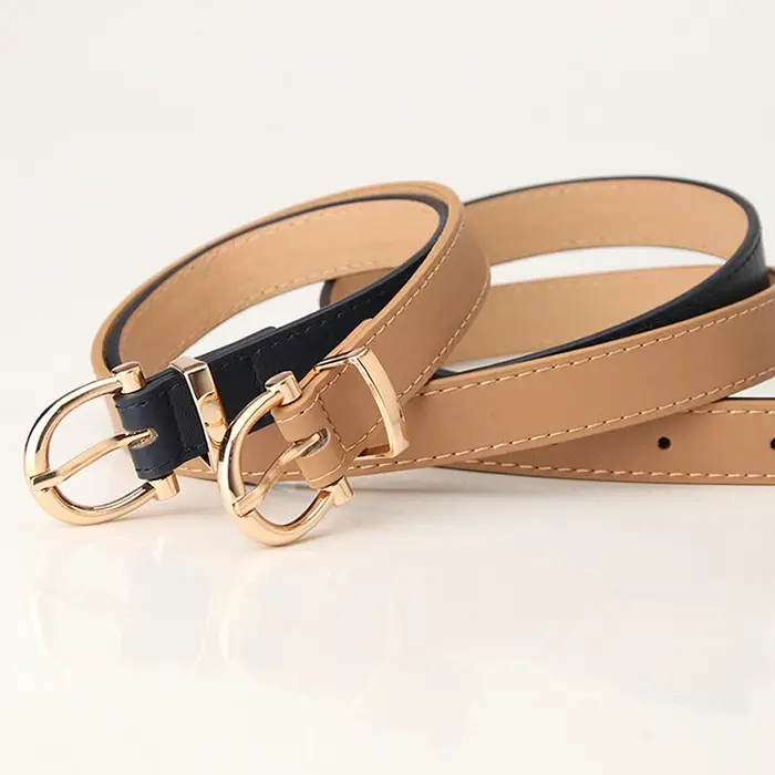 Sangle de ceinture en cuir pour femme