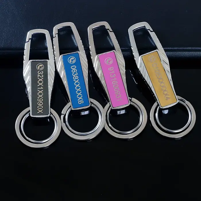 Porte-clés de voiture personnalisé Anti-perte