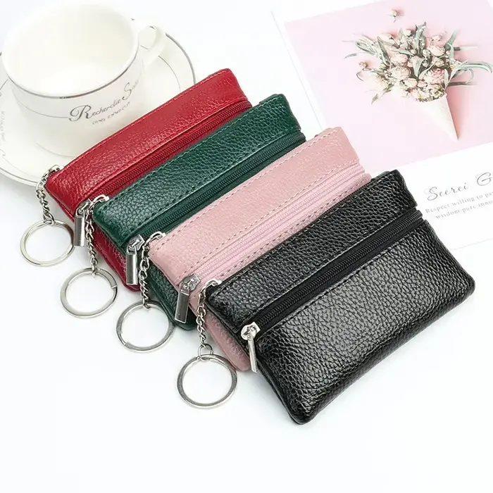 Porte-monnaie en cuir pour femme
