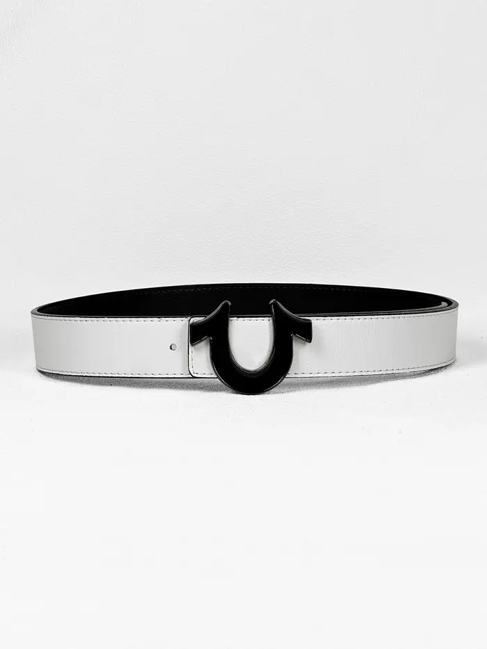 Ceinture à boucle fer à cheval pour homme - Sangle de taille décontractée et luxueuse pour jeans, us