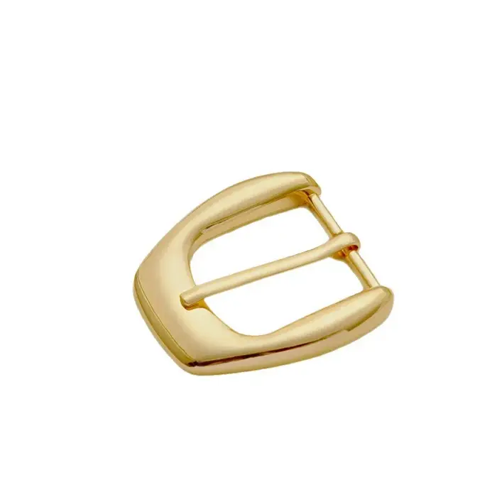 Boucles de ceinture à la mode 30mm, couleur or brillant, boucles ardillon en métal massif pour ceintures pour femmes