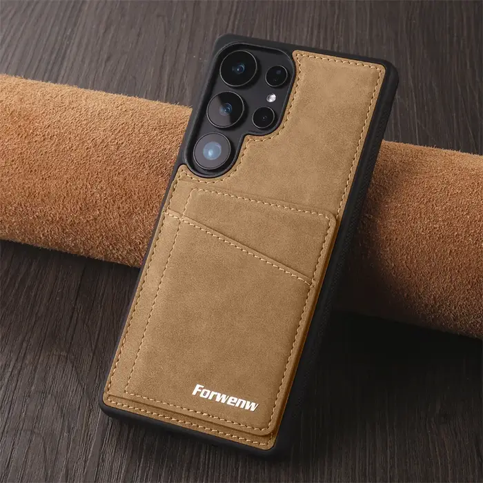 Coque de téléphone portefeuille en cuir antichoc de luxe, étui pour Samsung Galaxy S25 edge S25 S24