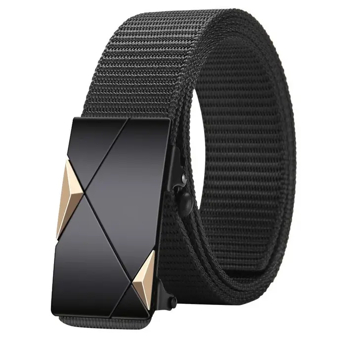 Ceinture de pantalon décontractée pour hommes, tendance et polyvalente, en toile, adaptée aux sports d'aventure en plein air