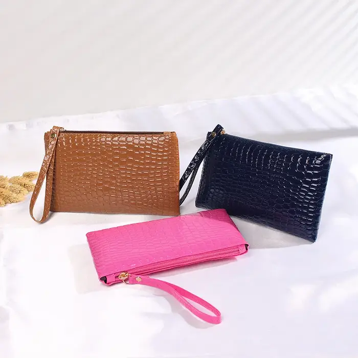 Portefeuille crocodile pour femme
