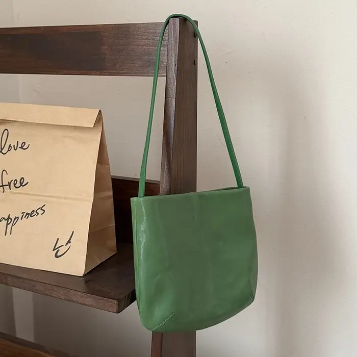 Sac fourre-tout pour femme en cuir véritable