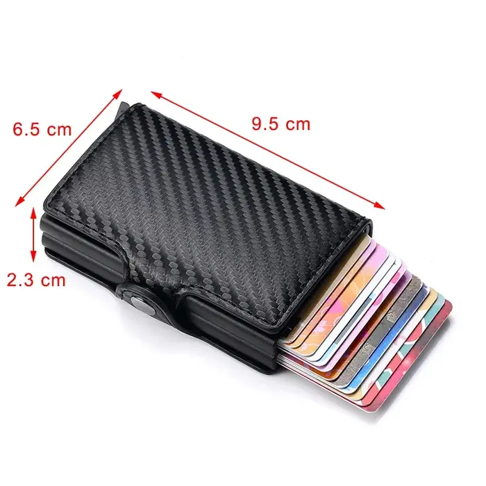 Anti Rfid fibre de carbone porte-carte de crédit hommes 14