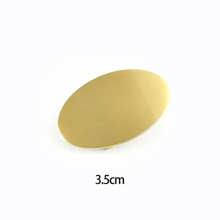 Boucles de ceinture en laiton massif 35mm/40mm, plaque lisse, boucle en métal pour hommes, ceinture 