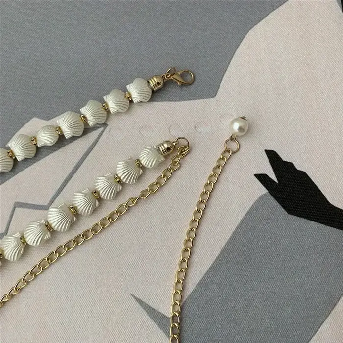 Ceintures en chaîne en coquillage de perles