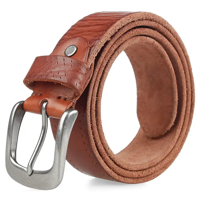 MEDYLA-Ceinture en cuir véritable pour homme, Peau naturelle, Vintage Cowboys, Designer de luxe, San