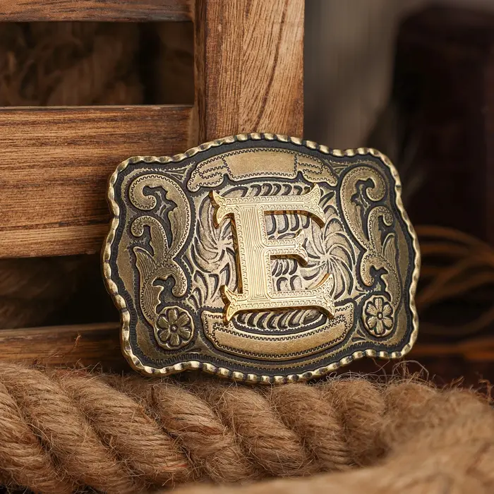 Une boucle de ceinture de style occidental