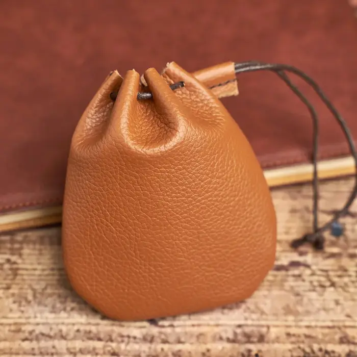 Porte-monnaie vintage en cuir véritable pour hommes et femmes