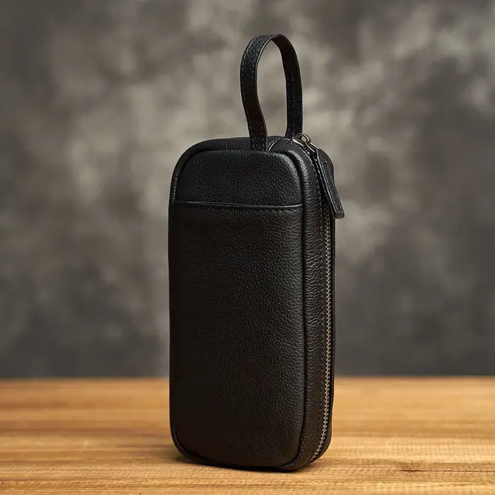 ZRCX-Pochette en cuir véritable pour homme, sac à main en cuir de vachette couche supérieure, portef