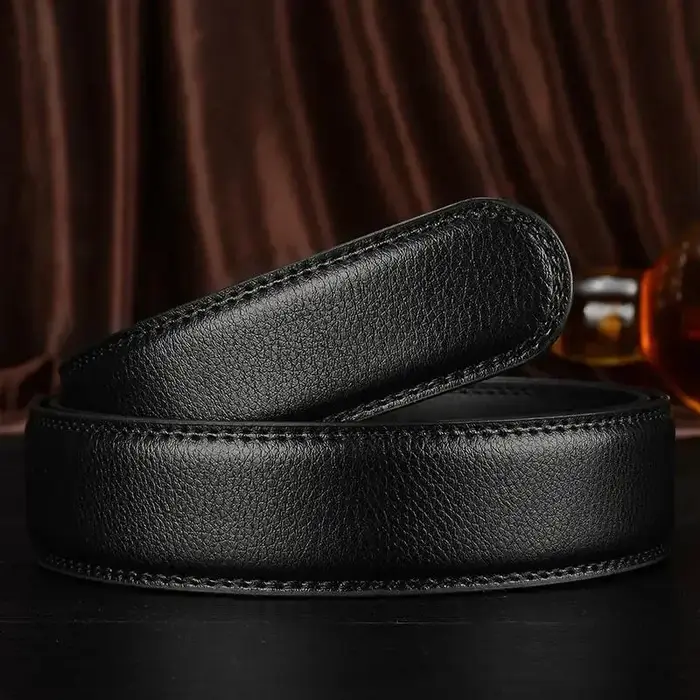 Ceinture d'affaires unisexe en PU pour hommes et femmes