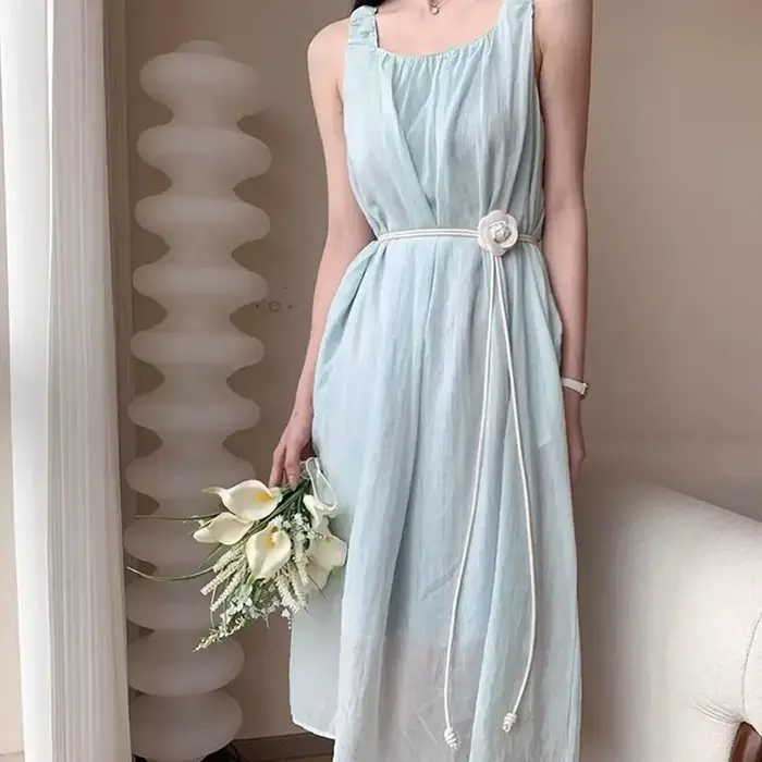 Ceinture de taille en corde en cuir élégante