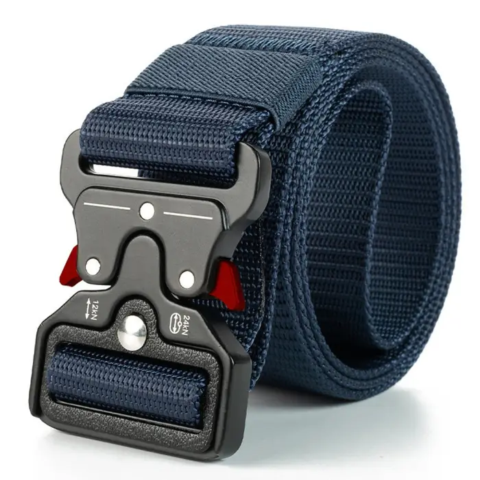 Ceinture tactique à boucle en plastique pour hommes