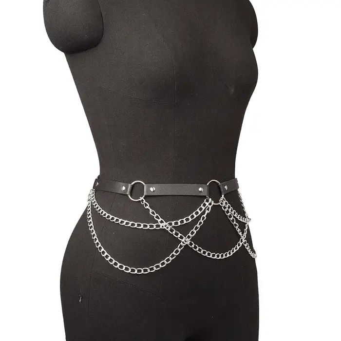 Ceinture de mode femme Style de rue chaîne de taille glands