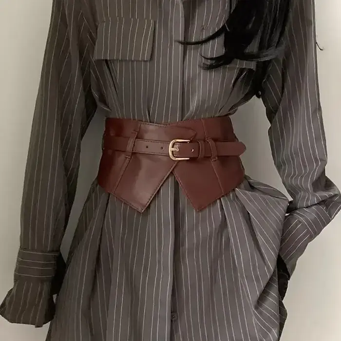 Ceinture pour femmes, ceinture décorative avec jupe et chemise