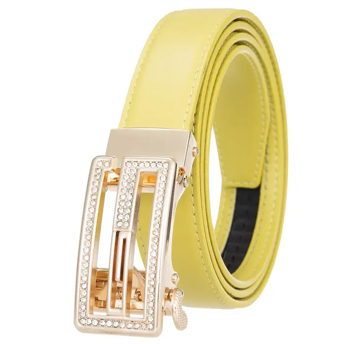 Nouvelle ceinture pour femme en cuir véritable