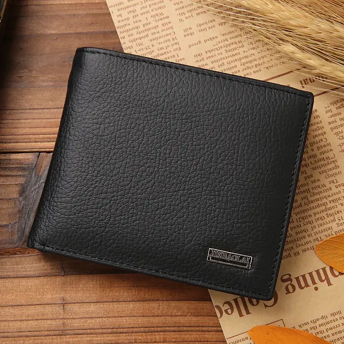 Cuir véritable hommes portefeuilles produit Premium
