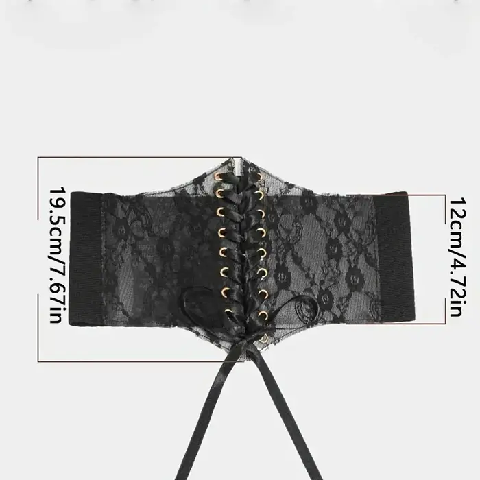 Ceinture corset à lacets pour femmes