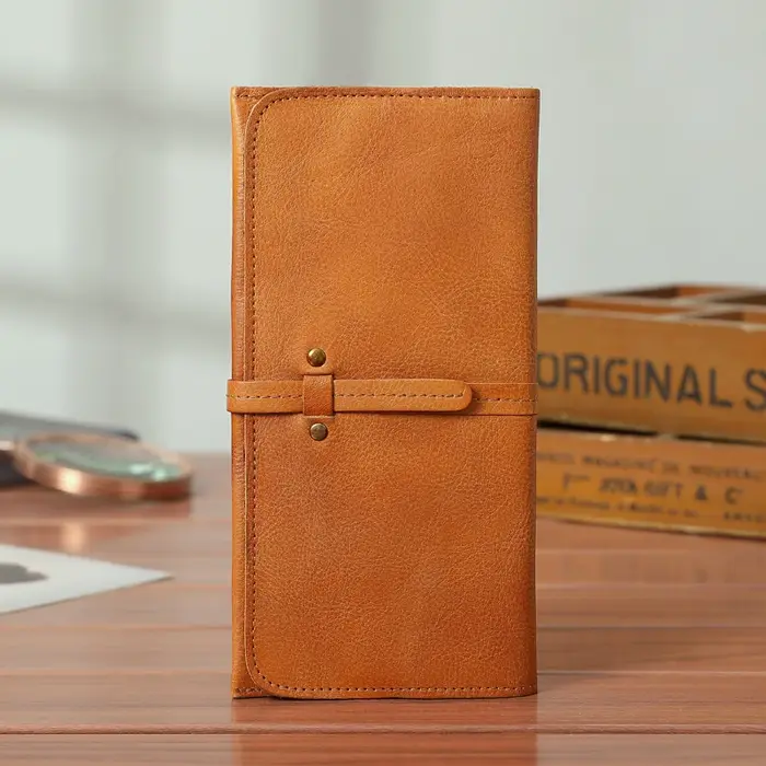 Portefeuille Long en Cuir de Vache group pour Homme et Femme