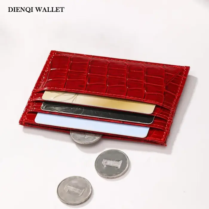 Portefeuille Simple à motif Crocodile pour femmes