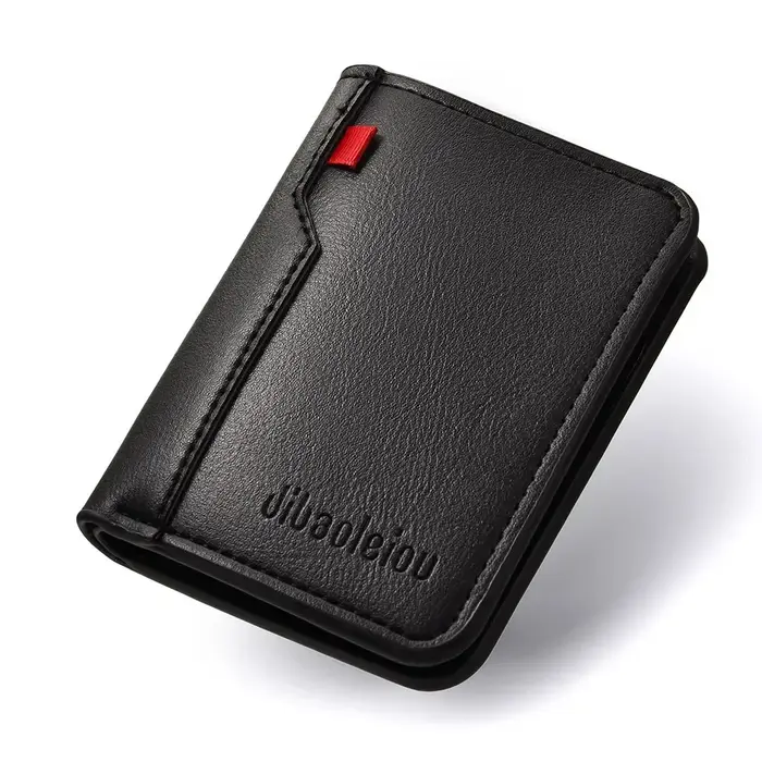 Portefeuille rétro en cuir PU pour homme