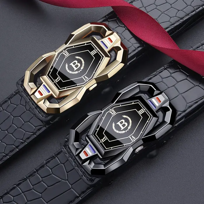 Ceinture à motif Crocodile pour hommes