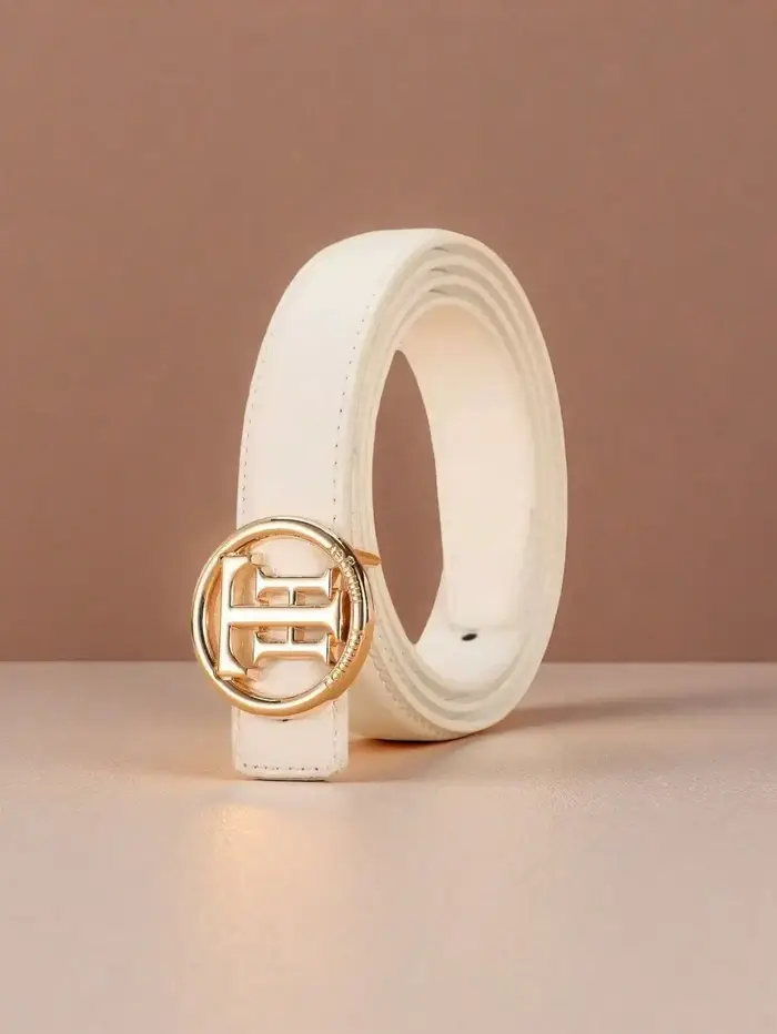 1 ceinture pour femme neuve avec boucle lisse à lettres