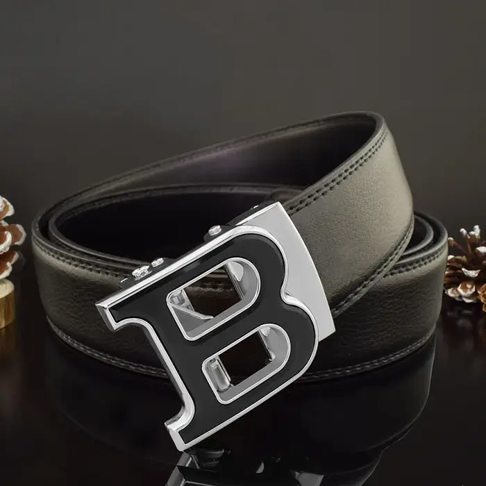 Haute qualité B lettre blanc ceinture hommes classique exquis concepteur