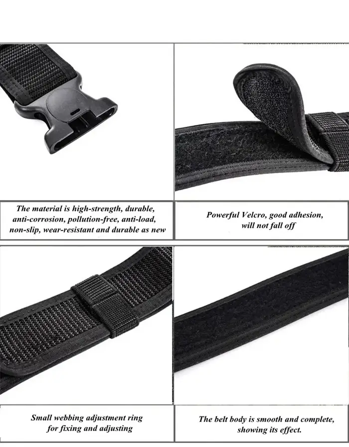 Ceinture tactique 2 en 1, boucle à dégagement rapide, ceintures MOLLE pour hommes, largeur 5CM