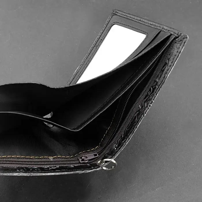 Portefeuille pour homme Punk Rock Biker avec chaîne en métal