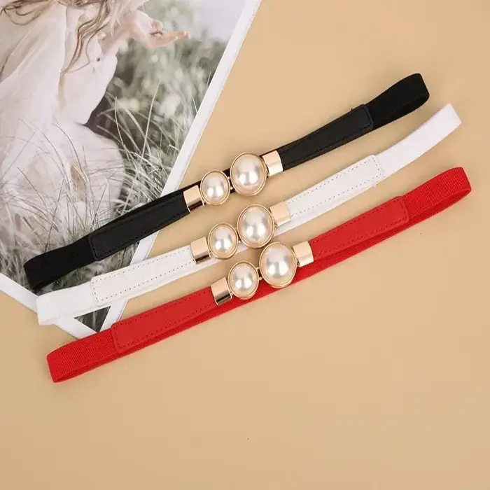 Ceinture de taille fine à breloque rétro élégante pour robe