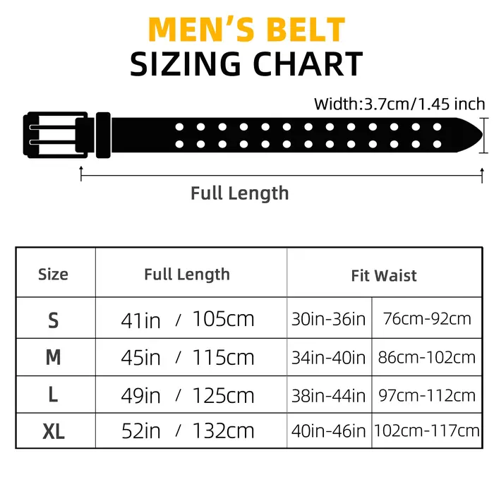 Ceinture classique à Double broche pour hommes