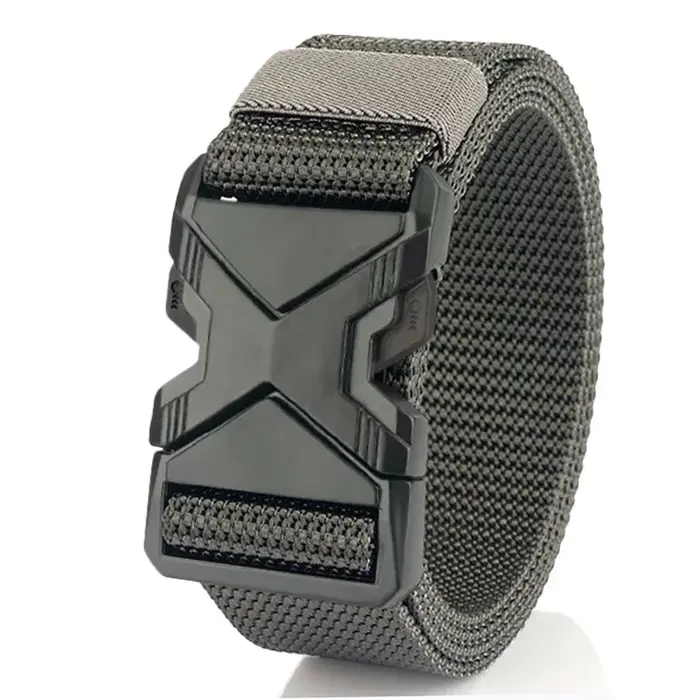 Ceinture à boucle en Nylon tressé pour hommes, légère et respirante, 125cm, pour les déplacements qu