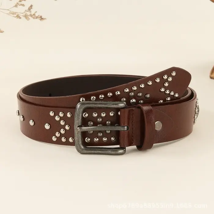 Ceinture à rivets style punk vintage