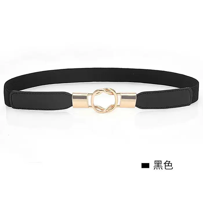 Ceinture rétro pour femme, ceinture élastique de bonne qualité, ceinture noire tendance, ceinture po