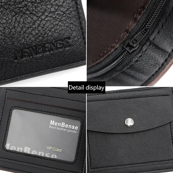 Portefeuille en cuir PU pour hommes