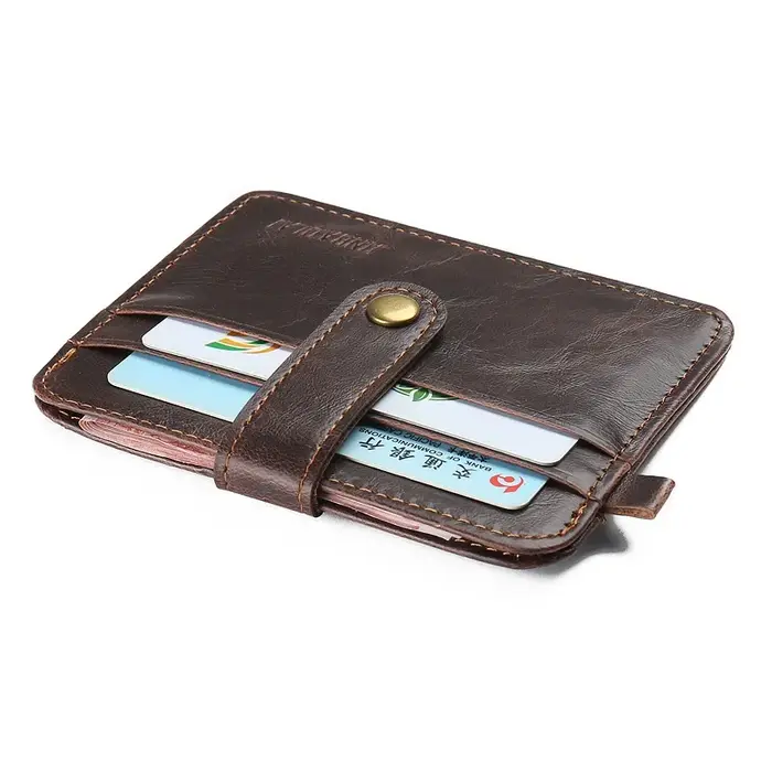 Portefeuille Vintage en cuir Pu pour hommes