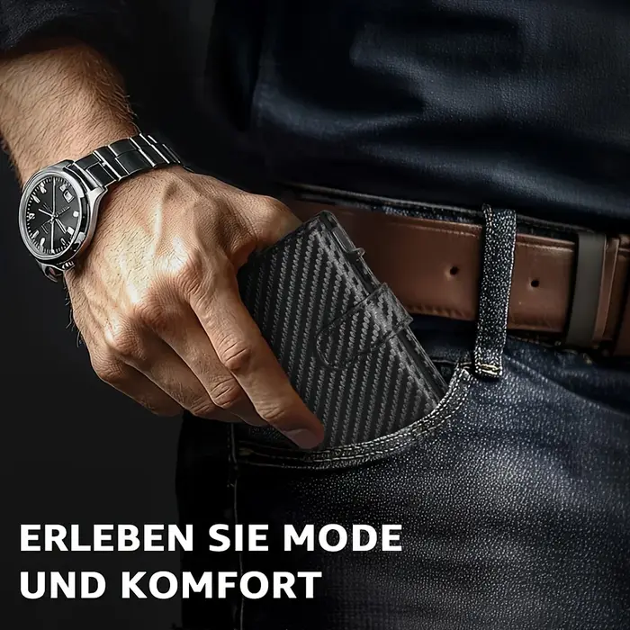 Portefeuille pour hommes avec porte-monnaie Protection RFID