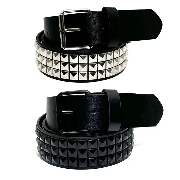 Pyramide mode Rivet ceinture hommes et femmes clouté